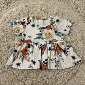 6-12m floral shirt